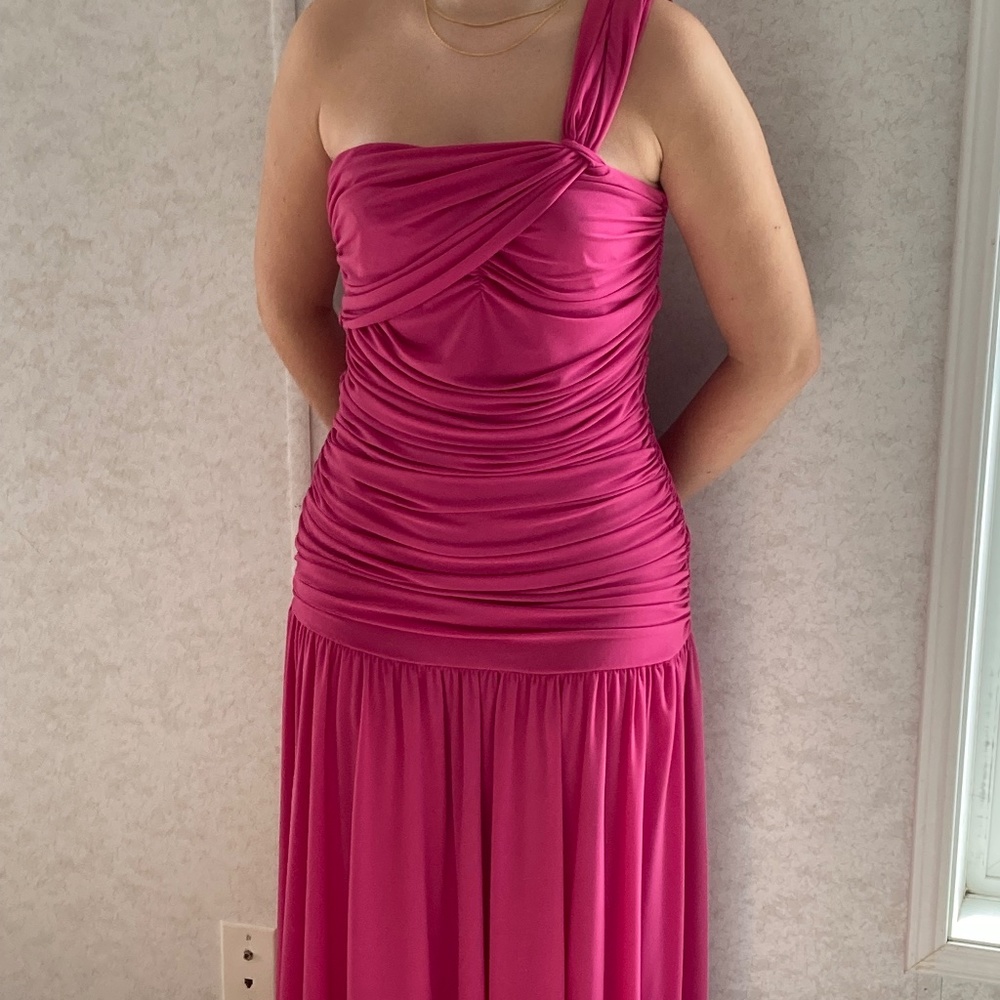 Vintage 1979 Kira Pink Cocktail Dress Size Large
